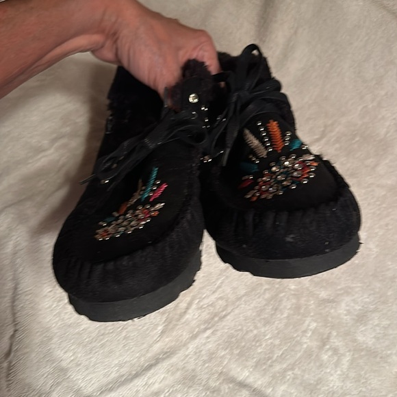 Montana West fur lined moccasins W11 NWOT - Picture 3 of 6